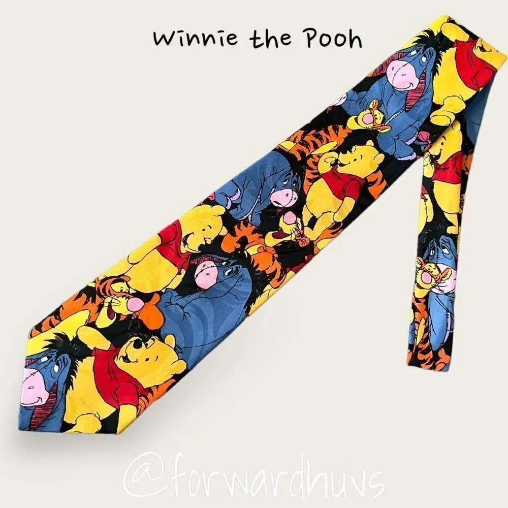 Disney Winnie The Pooh Necktie | Pooh Character Neck Tie